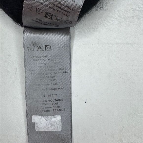 Womens Zadig & Voltaire Markus Crewneck 100% Cashmere Starry Sweater, size XS - Picture 7 of 8